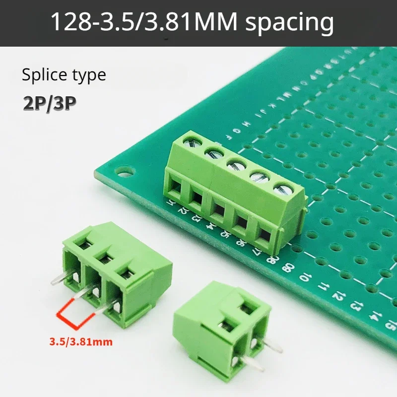 5 sztuk/partia KF128/JM128-2.54/3.5/3.81/5.0/5.08/7.5 zaciski typu Śruba mogą być łączone na zielono