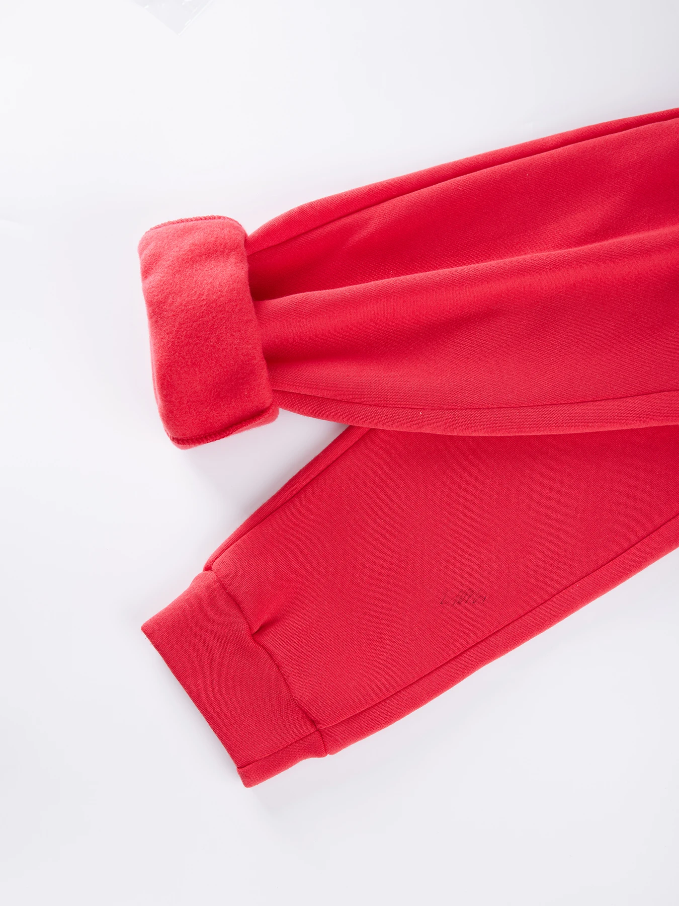 رسالة A يطبع Sweatpants النساء الخريف مرونة الخصر بنطال رياضي جيب غير رسمي فضفاض بنطلون أساسيات الصوف ملابس امرأة دافئة