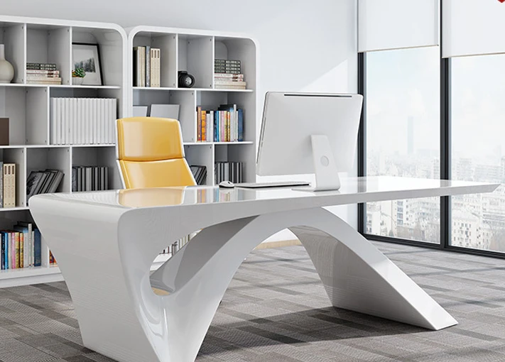 Boss table, president table, simple and modern executive manager table, creative and fashionable single desk