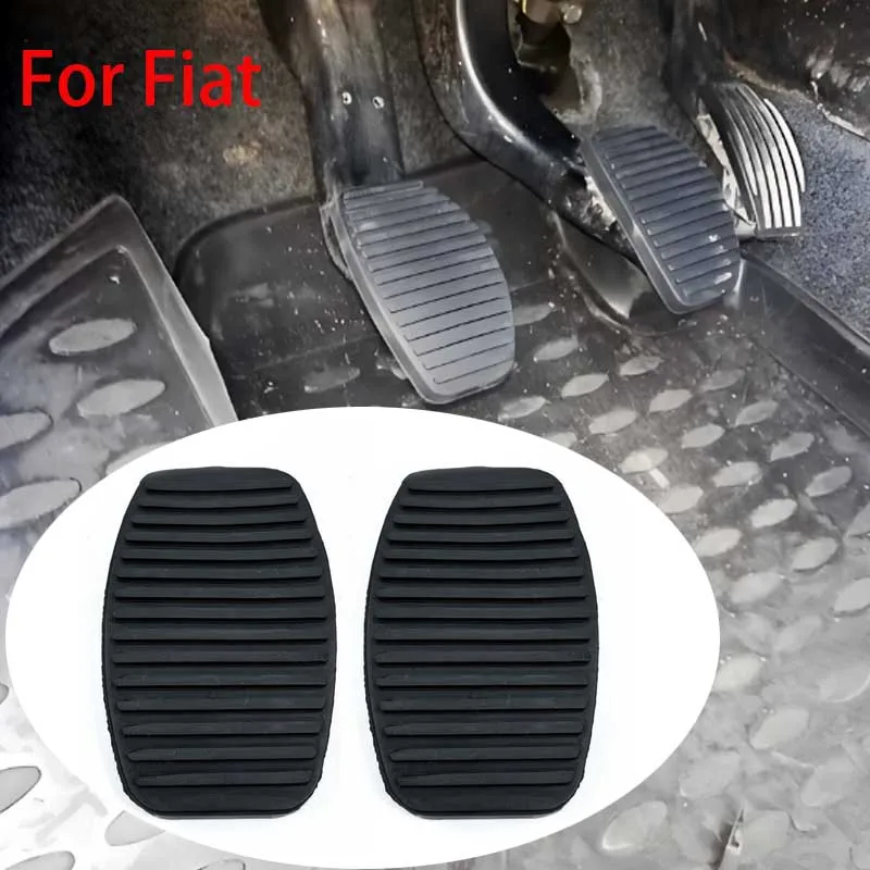 2Pcs Brake & Clutch Pedal Pad Covers | OE#4170605 | Fit For Fiat 500 Punto Uno Albea Doblo & Lancia Y Models