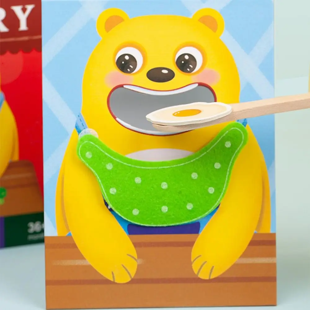 Simulação de alimentação de alimentos jogo de alimentação role play simulação urso fingir conjunto de comida educação precoce papel pai-filho alimentação