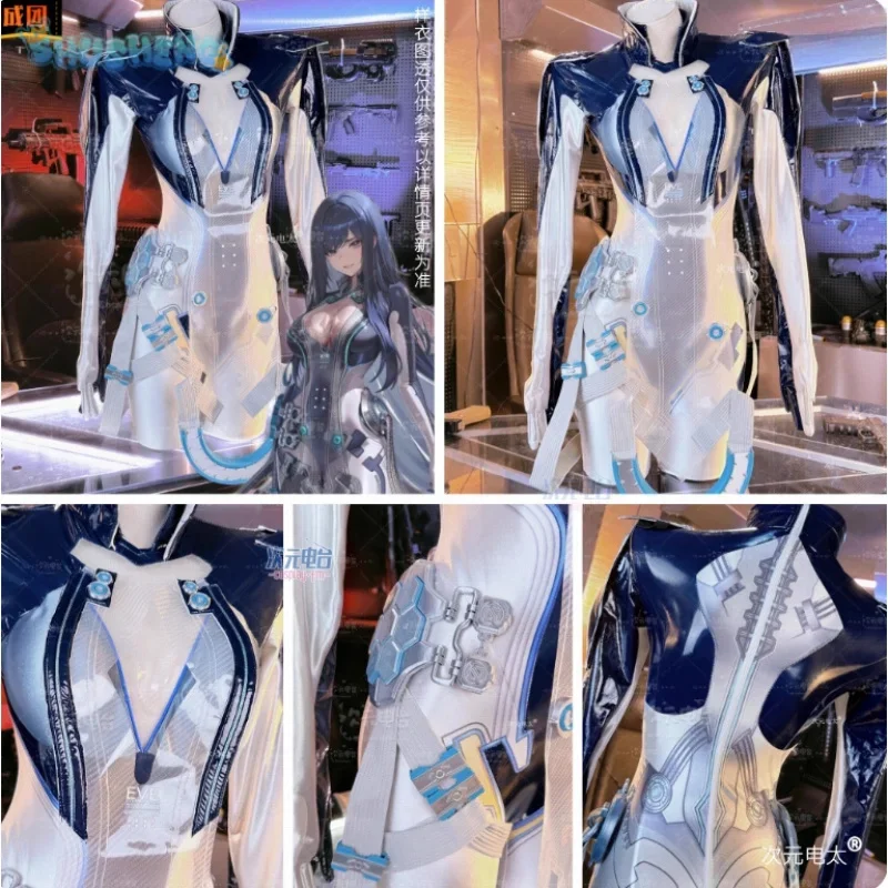 بذلة جلدية معطف إكسسوارات الدعائم مجموعة حفلات الهالوين آلهة النصر: NIKKE Raven Stellar Blade أزياء تنكرية للنساء #4