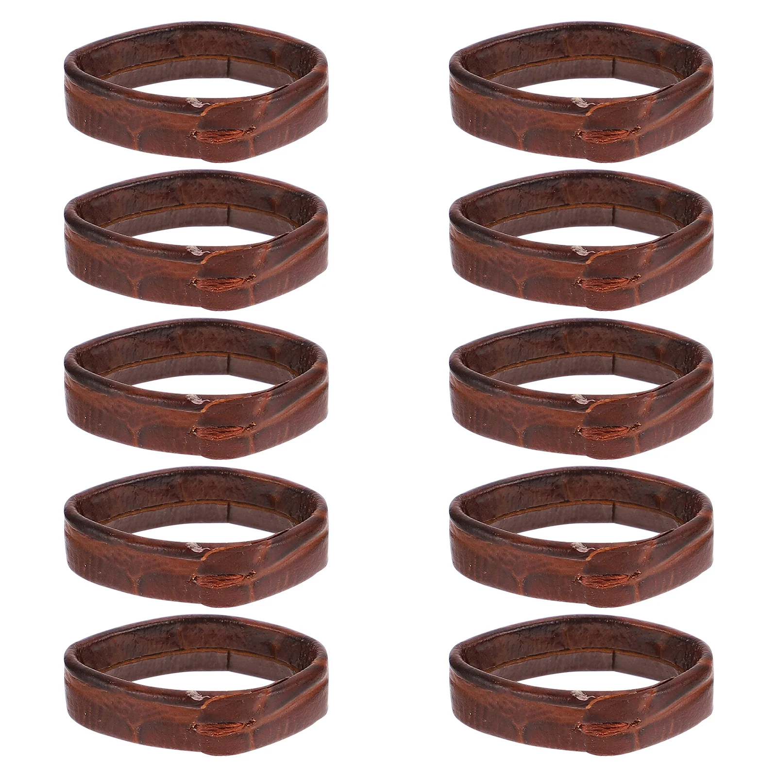 

10 Pcs Table Ring Bezel Classic Watch Accessories Band Loop Skin Friendly Supple for Watchband Accessory Retainer