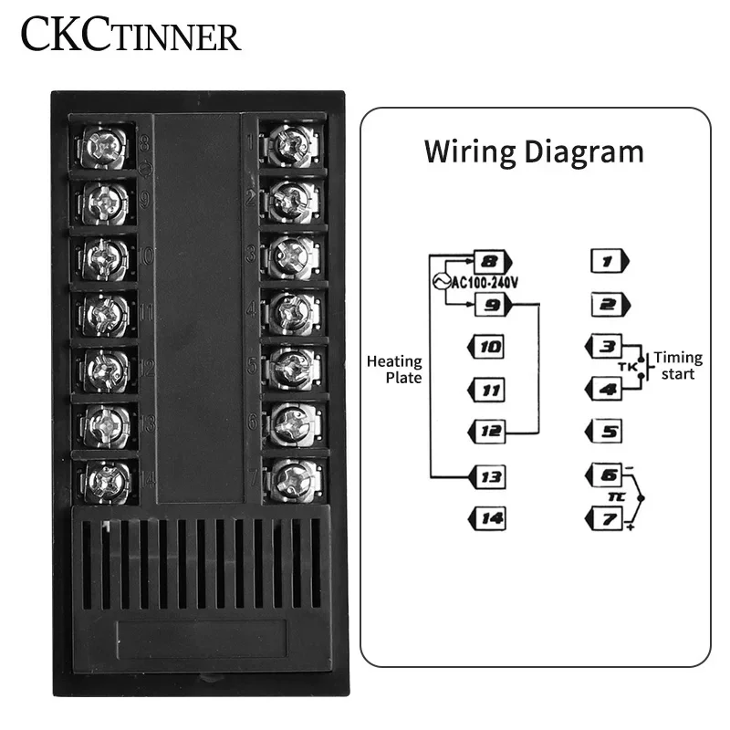 TC3-401T PID Temperature Controller Timer Thermometer Relay K-type 400℃ AC100~220V Integration Control Instrument Buzzer Alarm