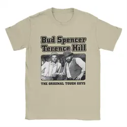 Humorous Bud Spencer Und Terence Hill T-Shirts for Men Round Collar Cotton T Shirts Short Sleeve Tee Shirt Plus Size Clothes