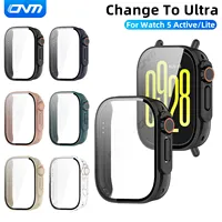 Change To Ultra Case for Xiaomi Redmi Watch 5 Lite / Active Tempered Glass Screen Protector Hard PC Protective Cover Accessories