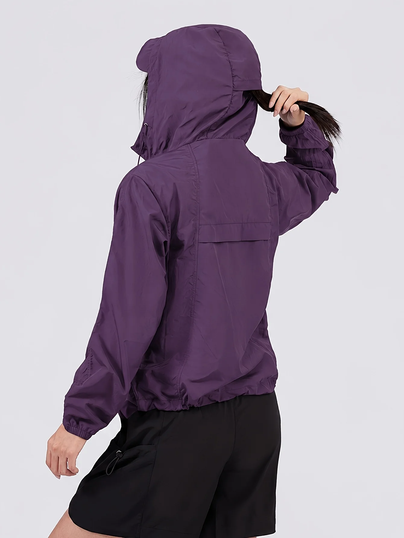 Summer Ice Fiber Fabric Ultra-Thin Women's Jacket, Outdoor Lightweight Thin Quick-Dry Breathable Sports Jacket, Suitable for
