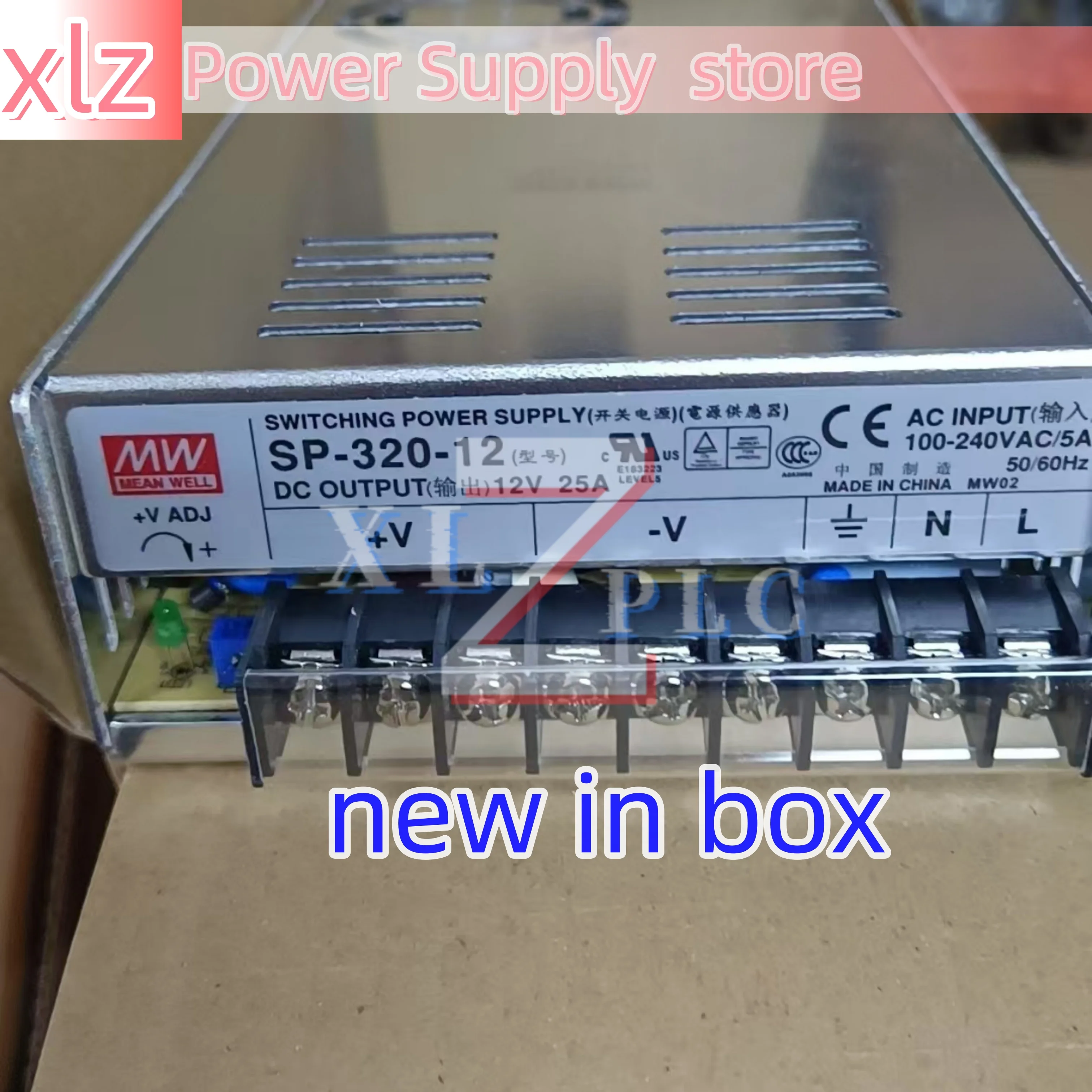 SP-320 320W MW 단일 출력 PFC 기능  SP-320-12  SP-320-24 전원 공급 장치