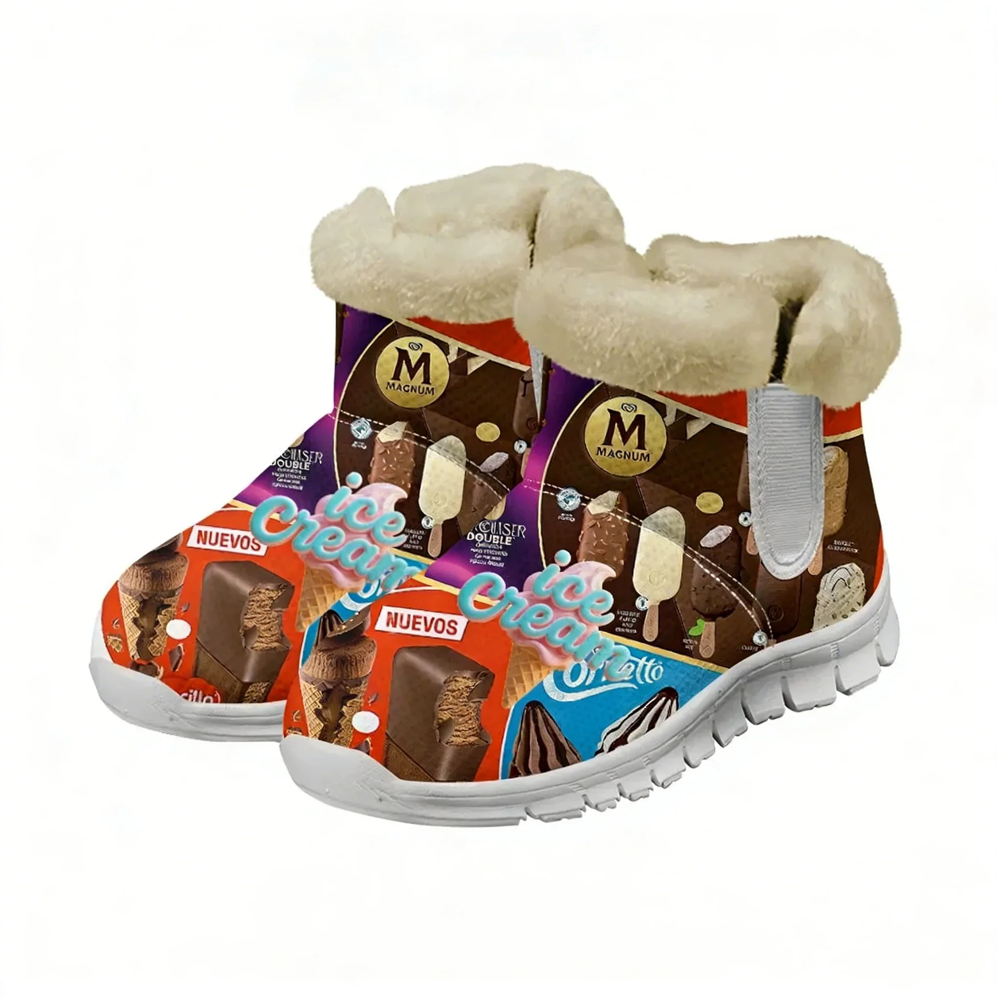 

Ice Cream Snow Boots Warm Boot Men Women Teenager Shoe High Quality Casual Lightweight Couple Sneakers Tailor-made Sports Shoes