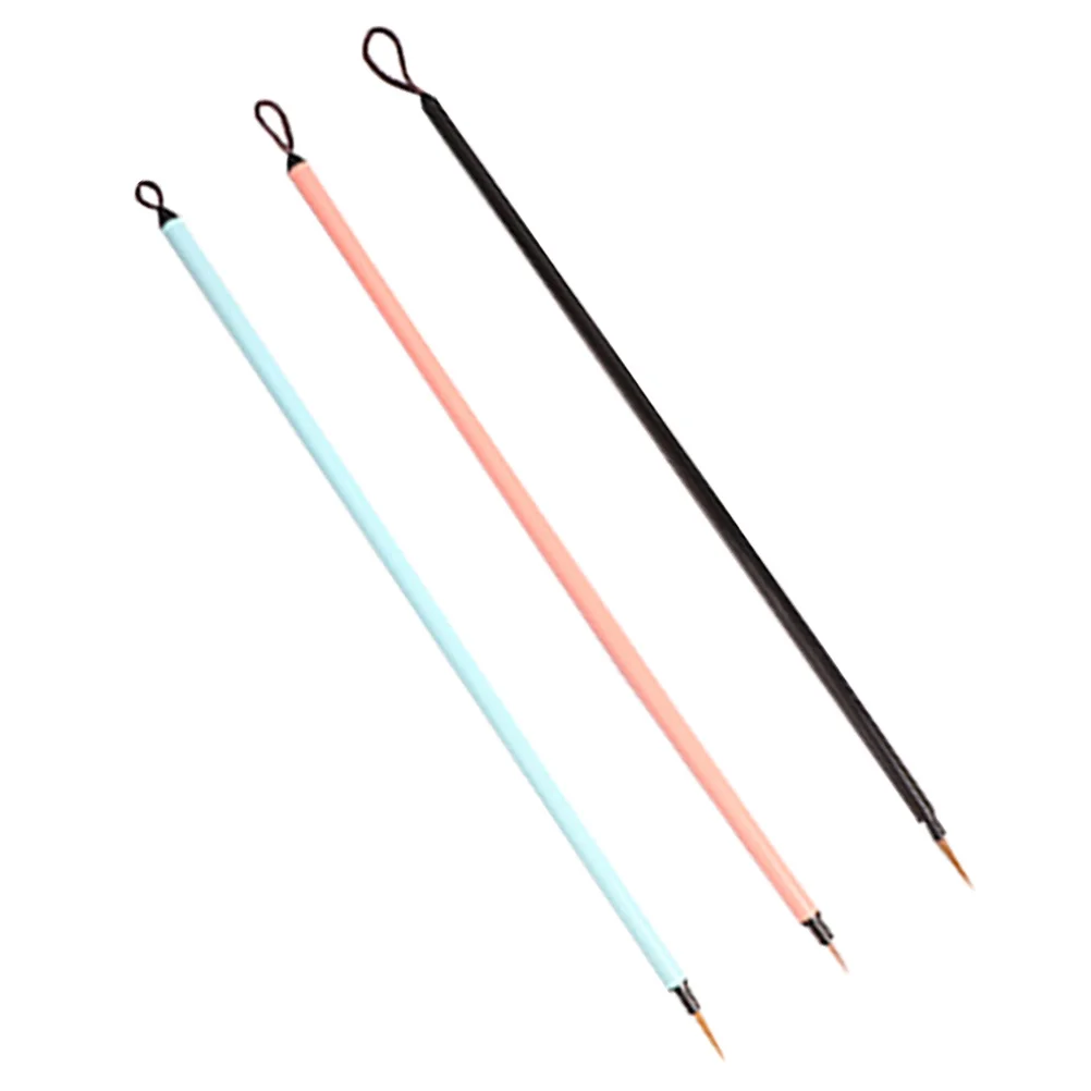 

3Pcs Fine Detail Paint Brushes Chinese Calligraphy Pen Traditional Ink Brush for Watercolor Art Portable Lightweight Multi-Use