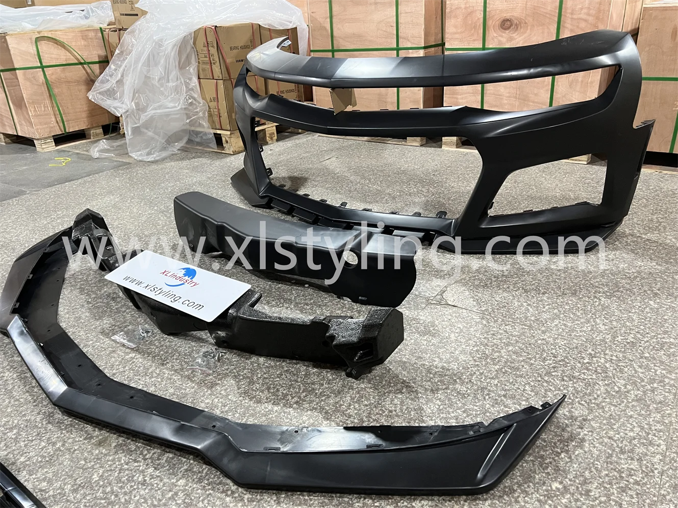 Xlstyling PP material car conversion facelift front bumper with grille 2019 ZL1 For Chevrolet Camaro LS LT Bodykit