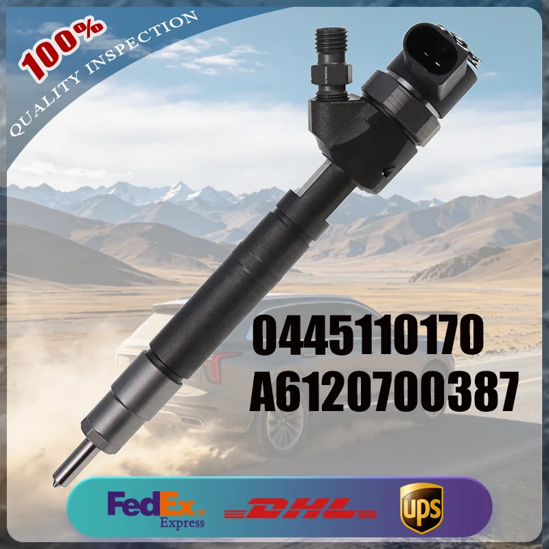 0445110170 Diesel Fuel Injector For Mercedes-Benz Sprinter 216 316 416 616 CDI 2.7 Engine 0986435164 A6120700387