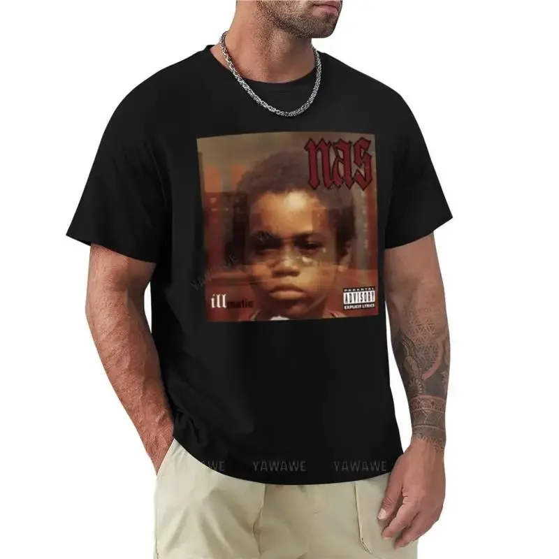 t-shirt men cotton Nas Illmatic T-Shirt black t shirts Tee shirt graphics t shirt black t shirts for men summer t-shirt for man