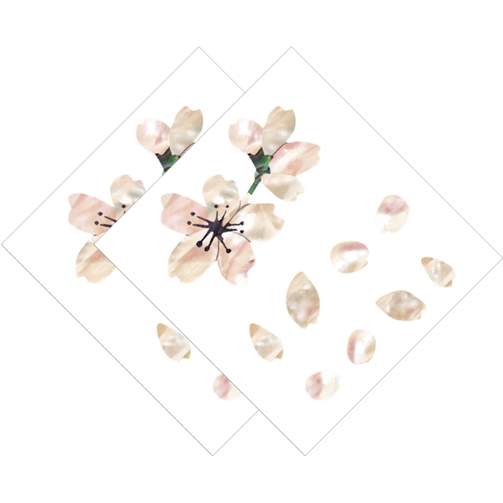 

2pcs Sakura Stickers DIY Guitar Creative Fingerboard Sticker Fretboard Decals Electric Bass Parts Decorative Patch with Petals