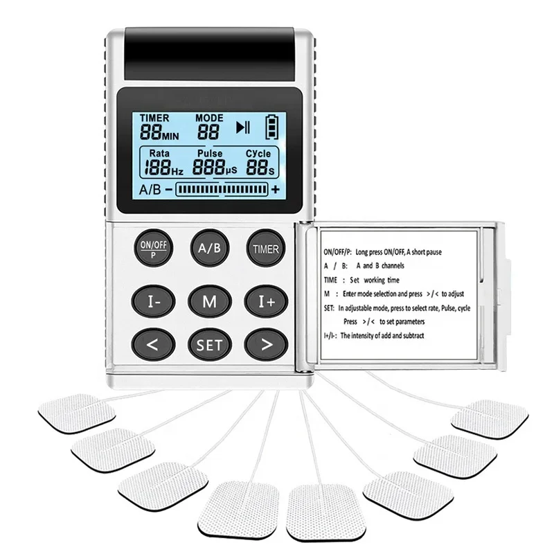 

TENS FM-B1501 4 Channel 15 Modes Pain Relief Tens Unit Home Use Physical Therapy Ems Equipment unit