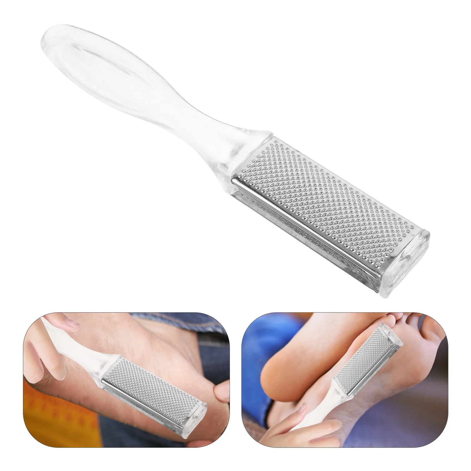 

10 шт., средство для удаления мозолей на ногах: ручная пилка для ног из нержавеющей стали для удаления омертвевшей кожи, отшелушивающий инструмент для пяток, скруббер для педикюра