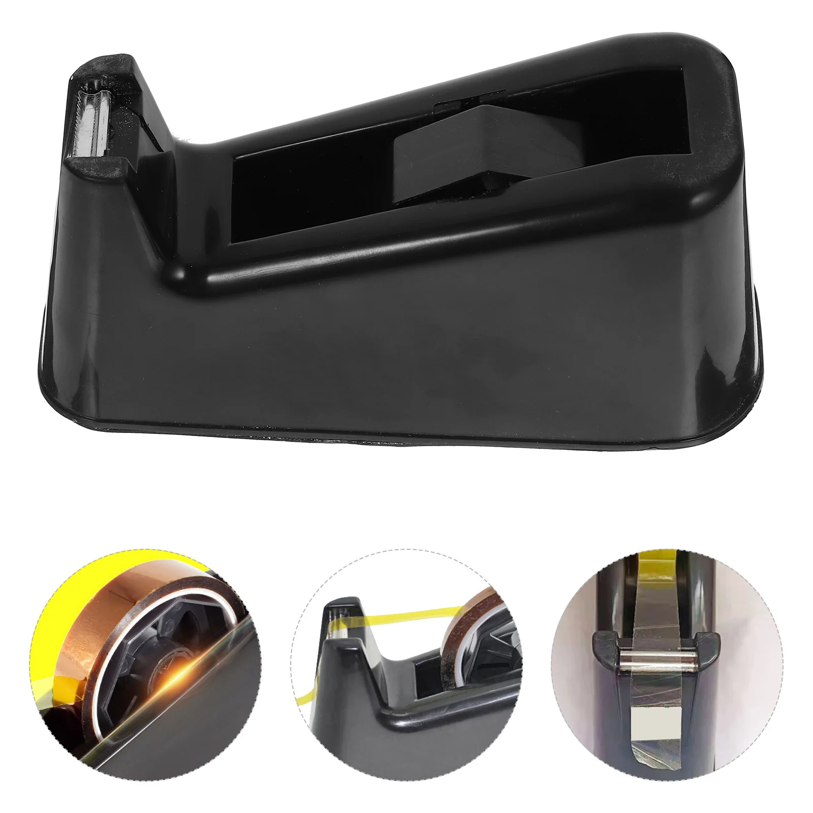 

Dispenser Retro Style Portable Tape Cutter For Office School Home Use Desktop Sticky Tape Holder Label Dispenser