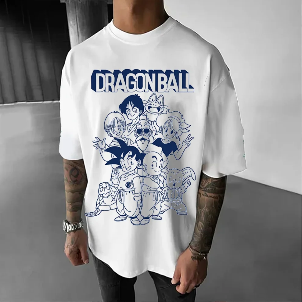

Anime Dragon Ball Men's Clothing Vintage Graphic T Shirts Man Y2k Summer Oversized Harajuku Casual Women Short Sleeve Tee Tops
