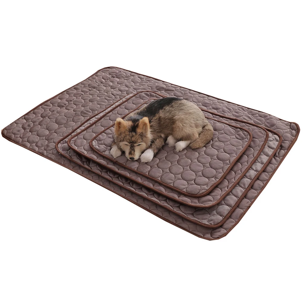 

Dog Cushion Summer Mat Pet Feeding Mats for Dogs Cat Cool Bed Coffee Pad Cooling