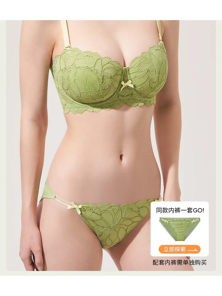 Sexy Spitzen-BH in Übergröße für große Brüste, schlankmachender kabelloser Minimizer mit vollständiger Abdeckung und Anti-Durchhänger-Dessous-Set für Damen BANERDANNI