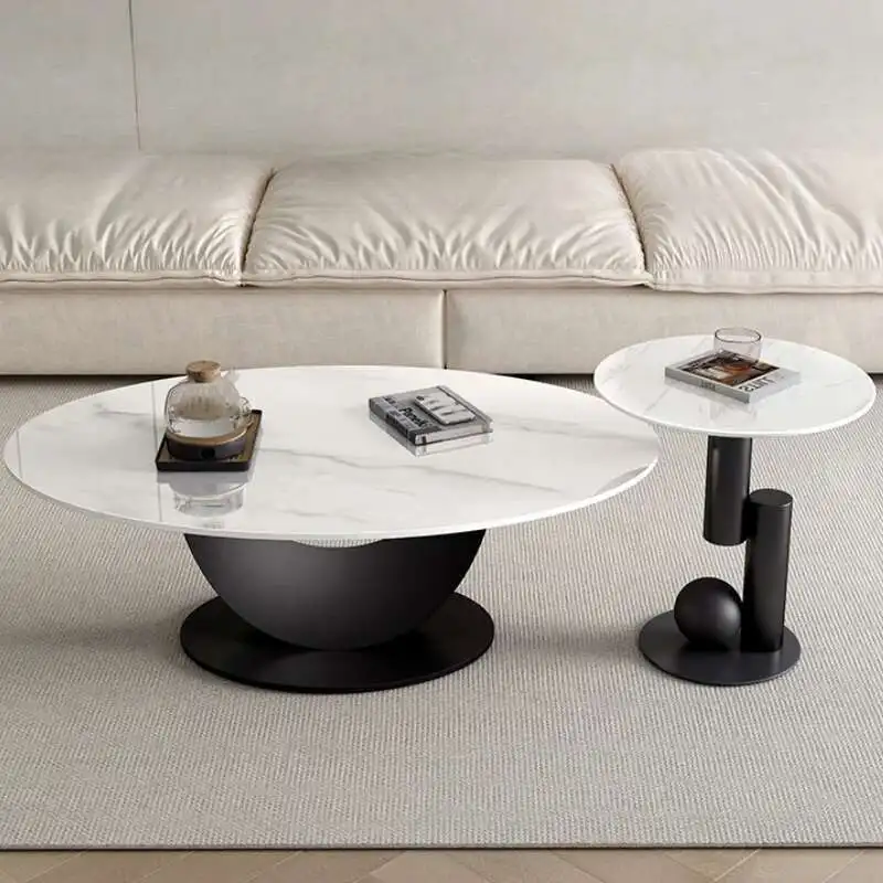 

Aesthetic Minimalist Coffee Table Unique Modern Design Decoration Side Table Living Room Mesa Auxiliar Lounge Suite Furniture