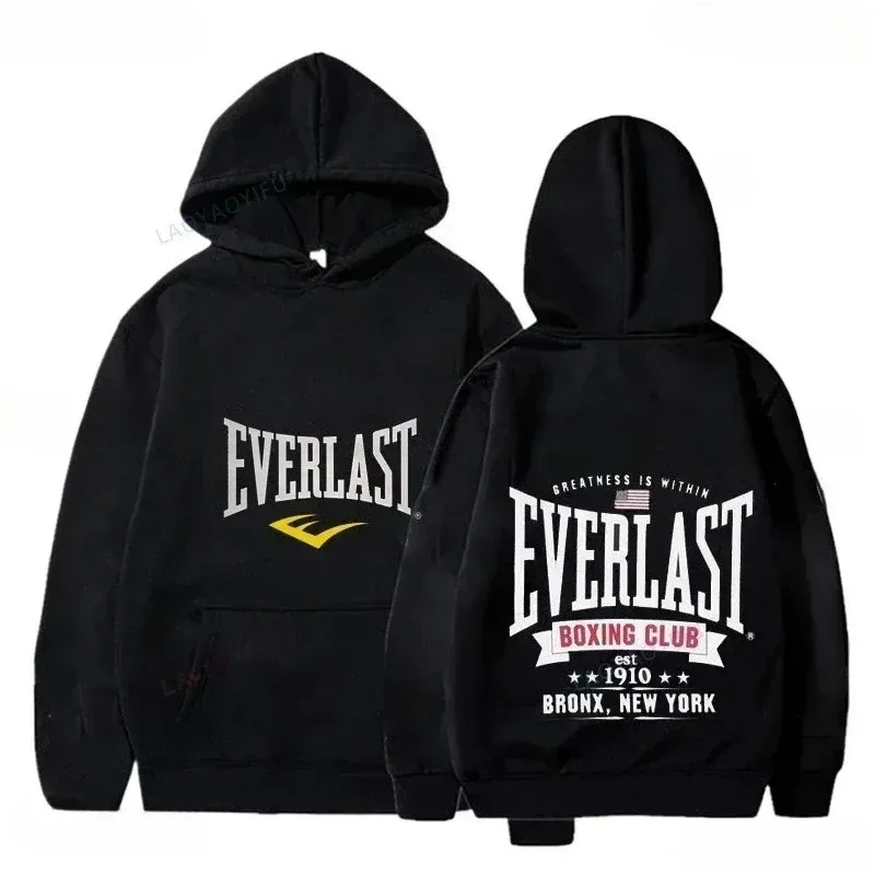 في عام 2025، ستكون بلوزات برسومات شعار Harajuku Casual Everlast عبارة عن ملابس رياضية شتوية كلاسيكية وشعبية للرجال #1