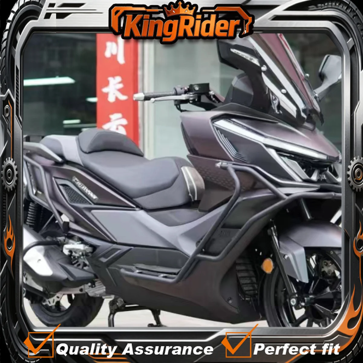 

Fit For SYM MAXSYM400 MAXSYM 400 2024 Motorcycle accessory bumper anti fall bar protection frame front and rear bumpers