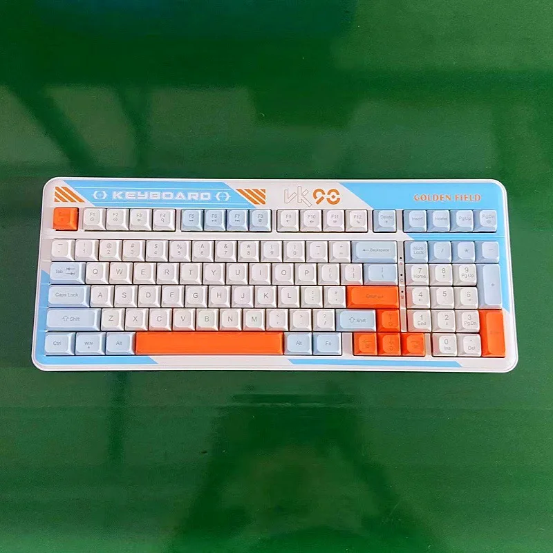 Wired mechanical keyboard business office e-sports game tea shaft luminous waterproof design RGB