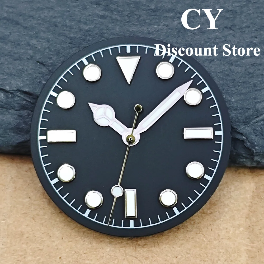 RICHUS 28.5mm Sport Dive Watch Luminous Black Dial Triangle Dot Stick No Date NH35 YN55 ETA2824 2836 ST2130 Miyota8215 DG VH31