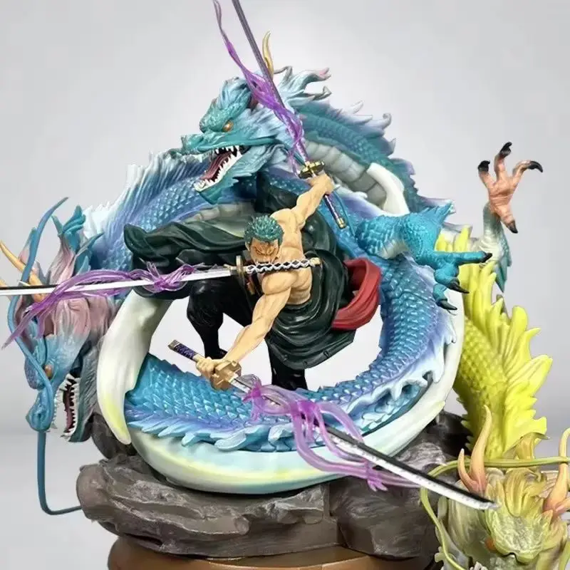 

27cm Roronoa Zoro Action Figure - Three Dragon Anime Model Statue Toys For Desktop Decoration Collectible Item Ideal Kid'S Gift