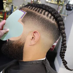 Hairline Enhancement Card Beard Fiber Dense Optimization Board Spray Board Haircut Styling Card Hair Styling Tools