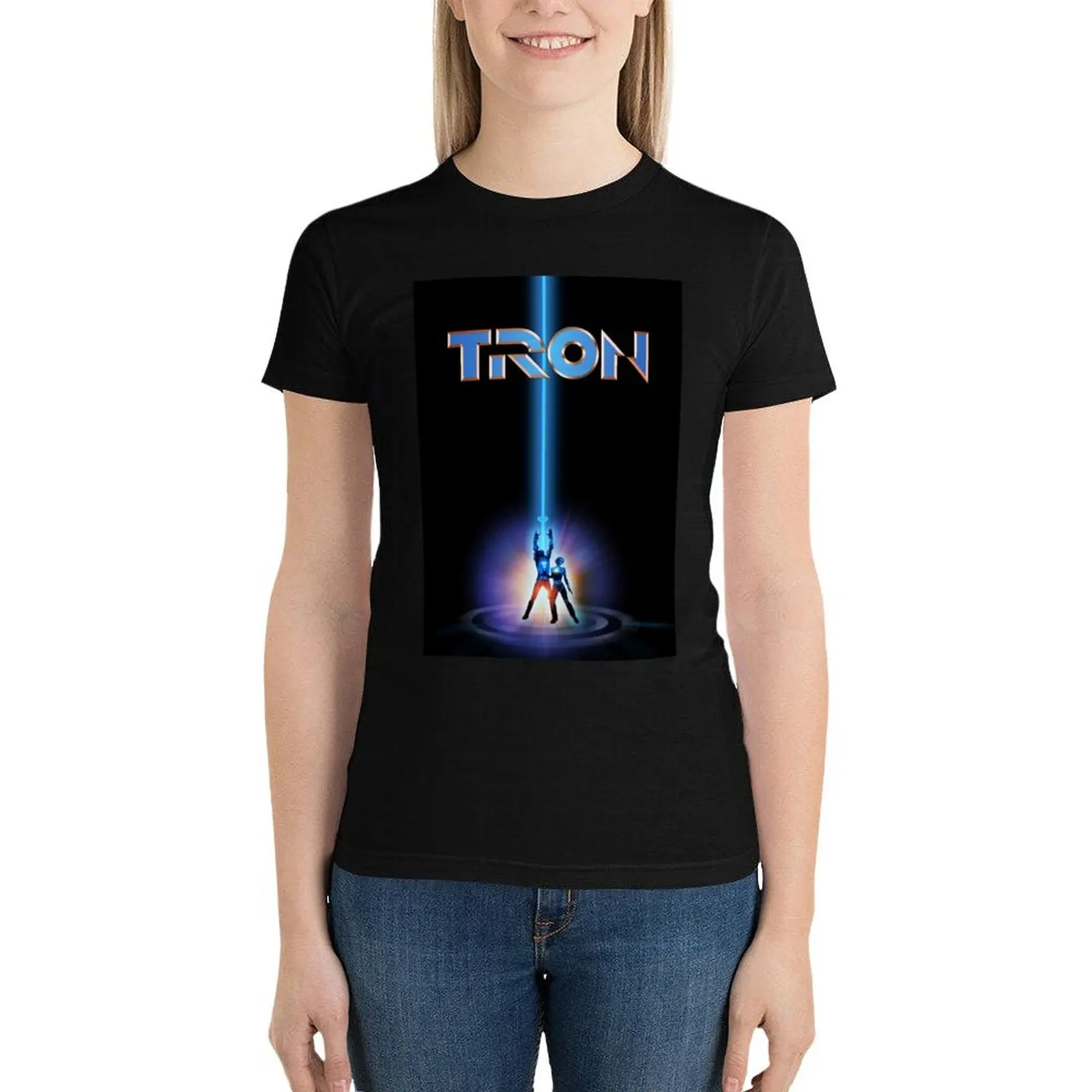 

TRON 1982 T-Shirt tops cute clothes Short sleeve tee t shirt Women