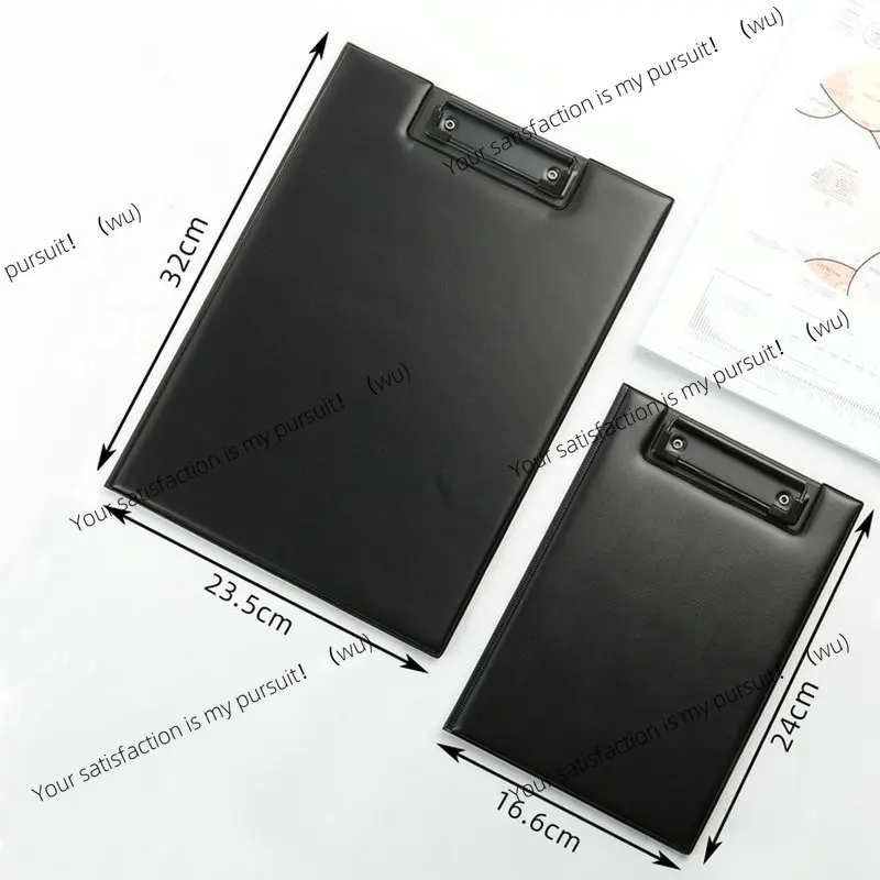 PU Leather Clipboard A4 Conference Folder Writing Pad High Quality Padfolio A5 Foldable Clipboard With Storage