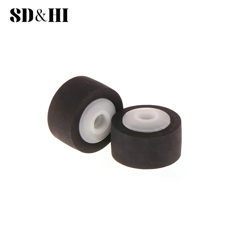 2Pcs 13x8.3x6.5x2MM Car Press Belt Cartridge Audio Radio Tape Recorder Movement Rubber Pinch Roller Stereo Cassette Deck Wheel