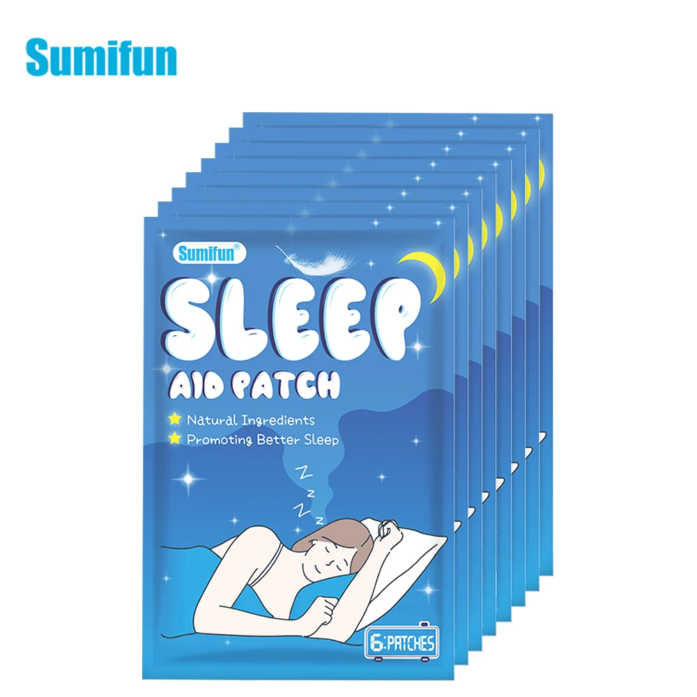 

18/30/48Pcs Herbal Insomnia Plaster Improve Sleep Relieve Stress Difficulty Falling Asleep Anxiety Sticker for Adult