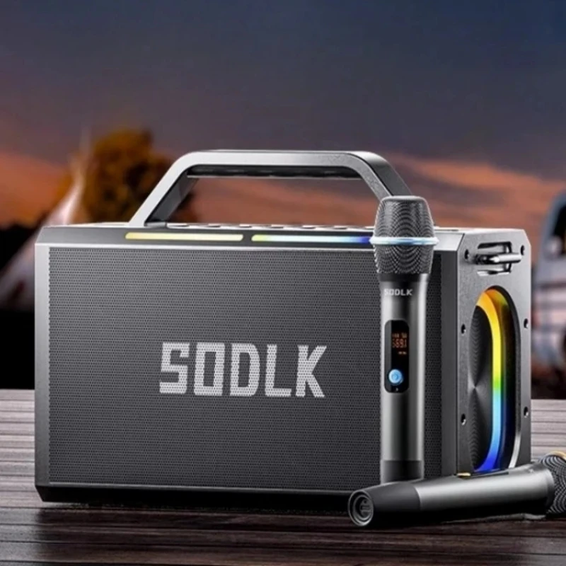 SOOLK S1115 200W high-power wireless Bluetooth speaker outdoor karaoke sound system 4 speakers subwoofer 24000mAh battery