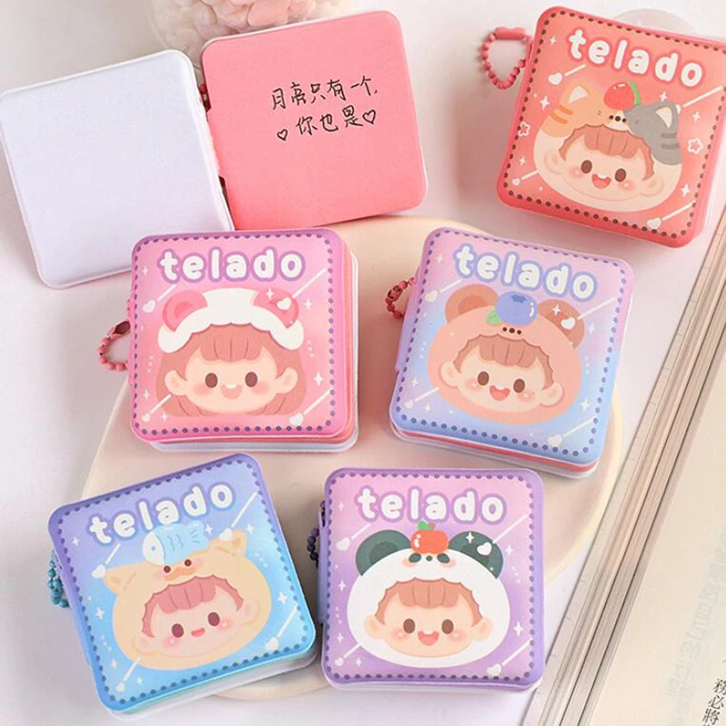 Imagem -05 - Kawaii Descompressão Memo Pads Keychain Sticky Notes Pocket Notebook para Fazer a Lista Planejador Diário Planejador de Tempo Escritório 80 Folhas