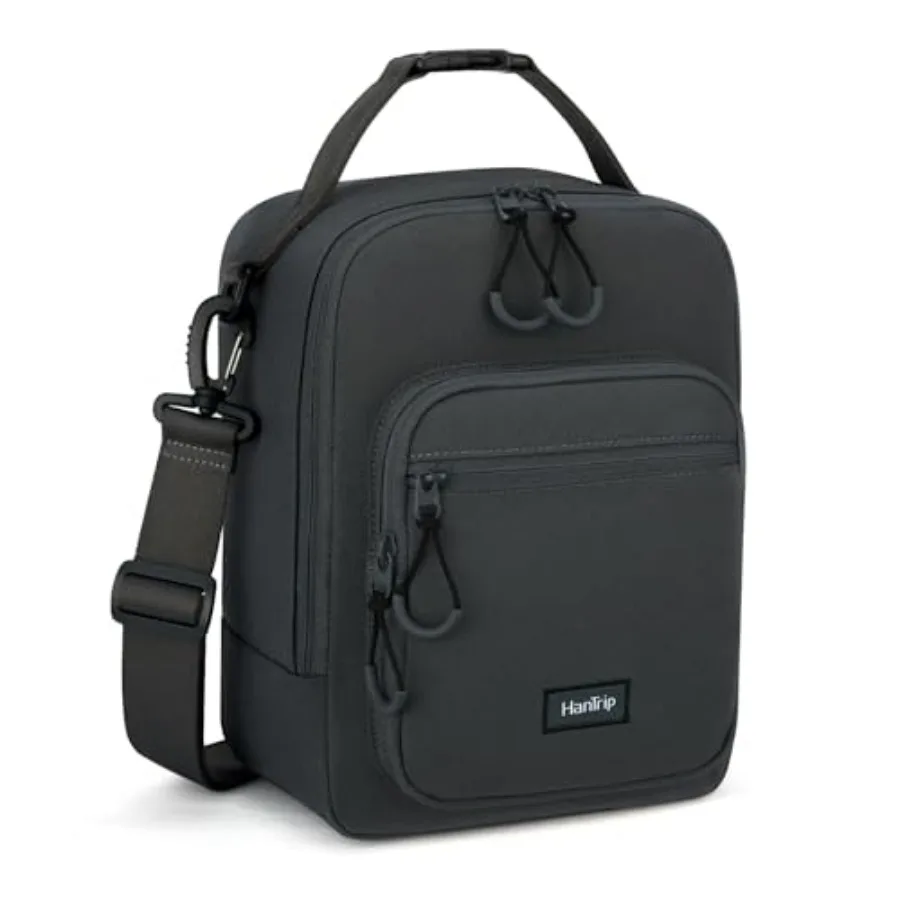 

Insulated Lunch Bag with Adjustable Shoulder Strap Lunch Box for Women Men Reusable Portable Lunchbox for Office Work Picnic