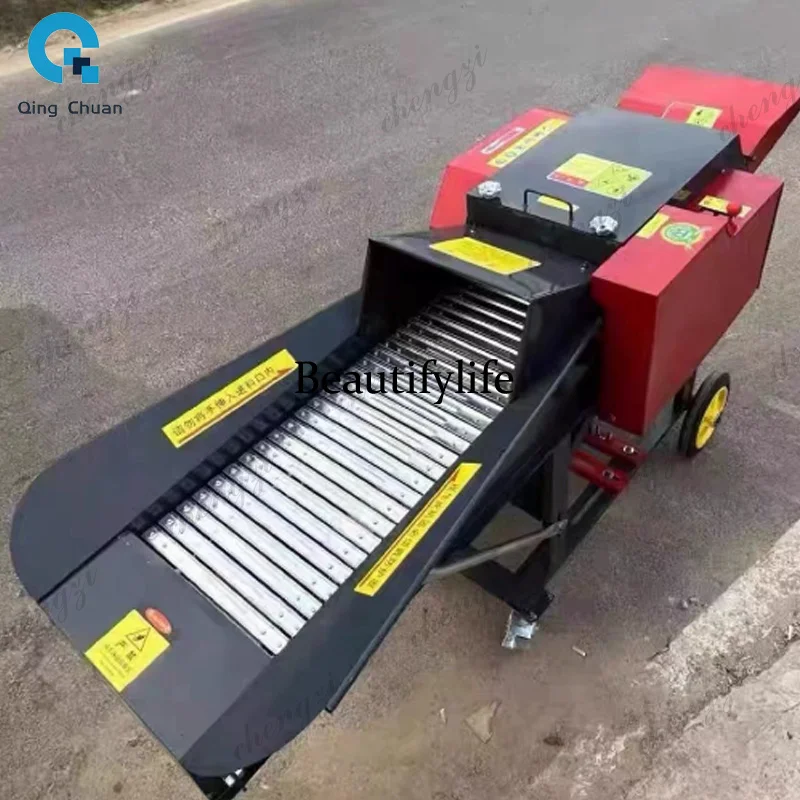 81High Output Chaff Cutter Cow Feed Grass Cutting Machine Corn Wheat Straw Silage Shredder Electric Animal Feed Making Machine