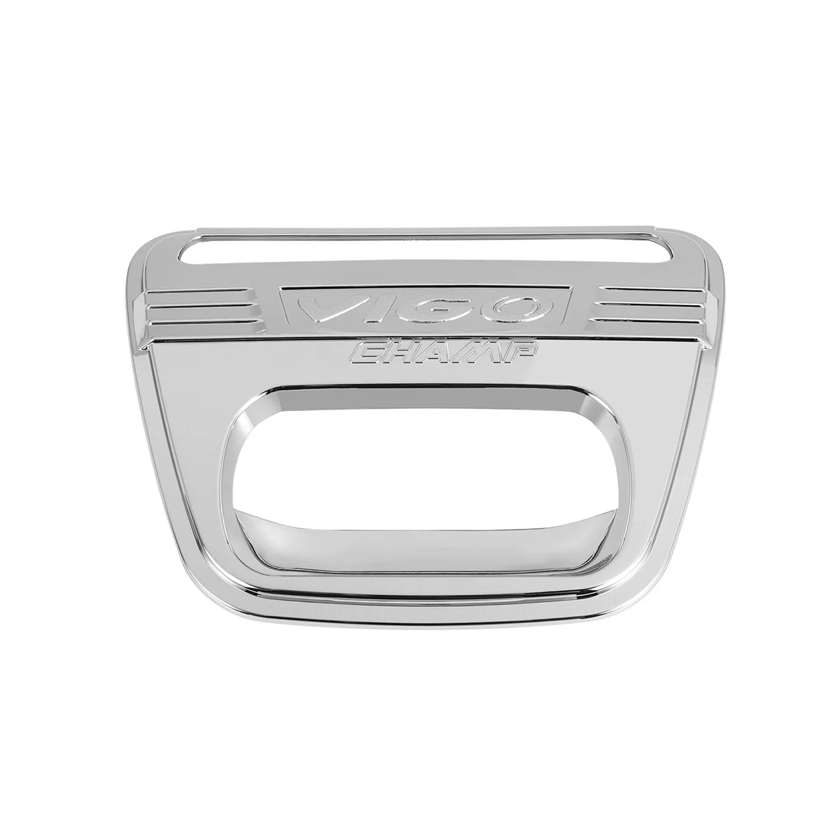 سيارة ABS كروم تصميم الذيل بوابة الكسوة مقبض خلفي إدراج لتويوتا هايلكس فيجو 2008-2014 (فضي)