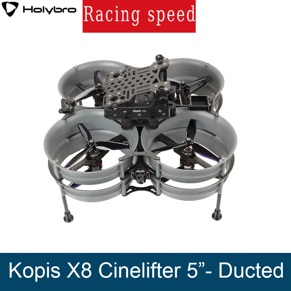 

Holybro Kopis X8 Cinelifter 5‐ Канальная рама FPV ARF PNP Kakute H7 FC Tekko32 F4 4in1 50A ESC F60 KV1750 Пропеллер 5055S-3