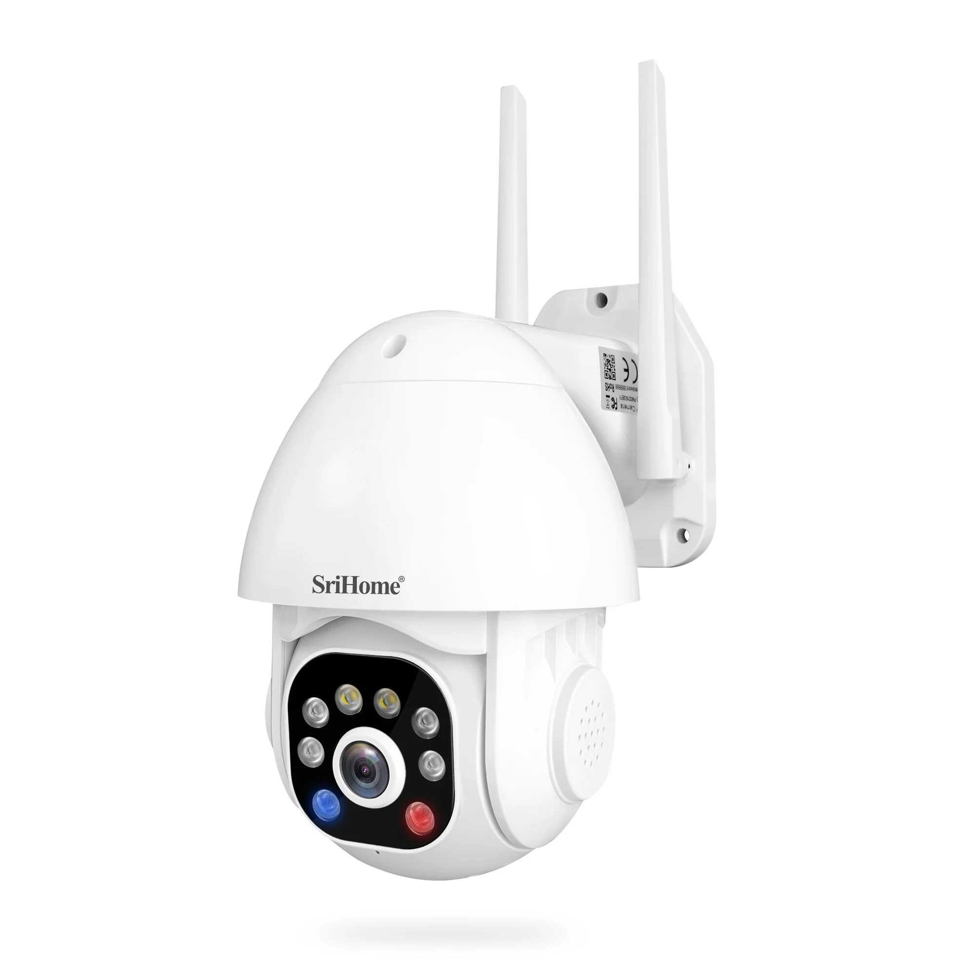 Srihome SH039B 3MP 1296P フルカラーフラッシュサイレンアラーム WIFI IP カメラ AI ヒューマノイド検出ホームセキュリティ CCTV ベビーモニター