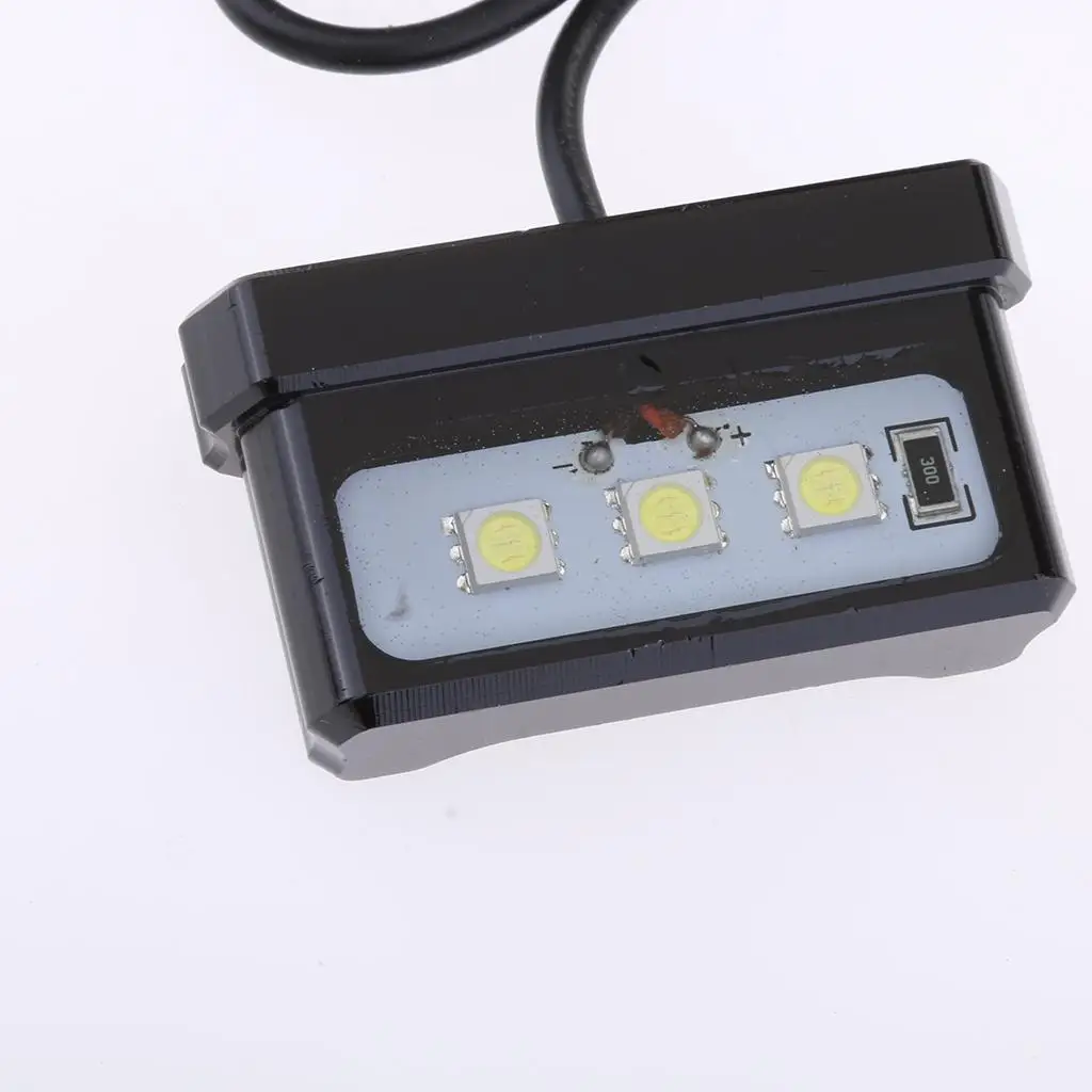 Universal LED Rear License Plate Light Waterproof Taillight for Kawasaki Z800 R1 R6 Mt07 Mt09 Motorcycle Accessories - view 5
