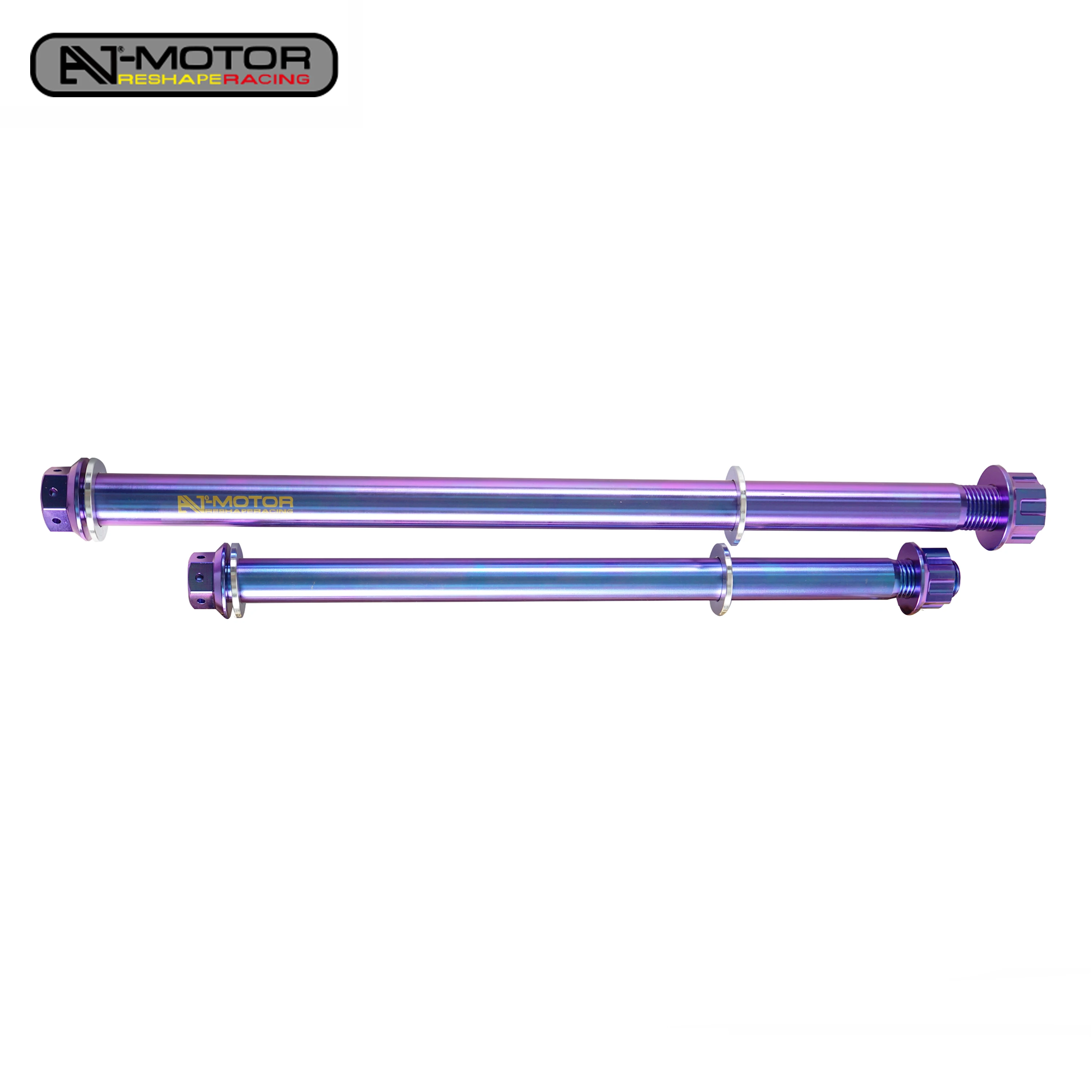 AJ-MOTOR Motorcycle Titanium Alloy Front and Rear Axles For Yamaha YZF-R3 2019-2026 YZF-R25 2013-2026
