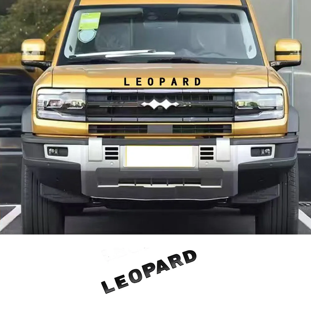 NEW Suitable For BYD Formula Leopard 5 Hood English Letter Decoration Label Personalized Modification Hood Metal Letter Sticker