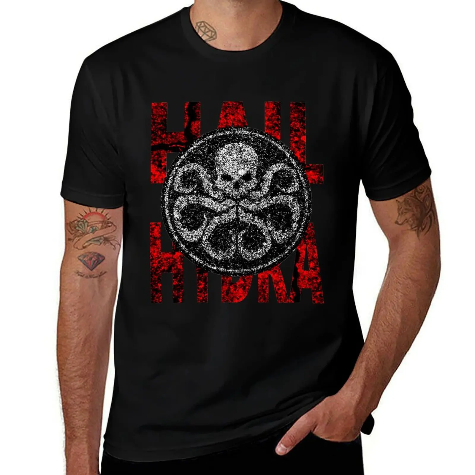 

Hail Hydra. T-Shirt man t shirts high quality luxury brand man t shirt cotton man t shirts for men casual T-shirt
