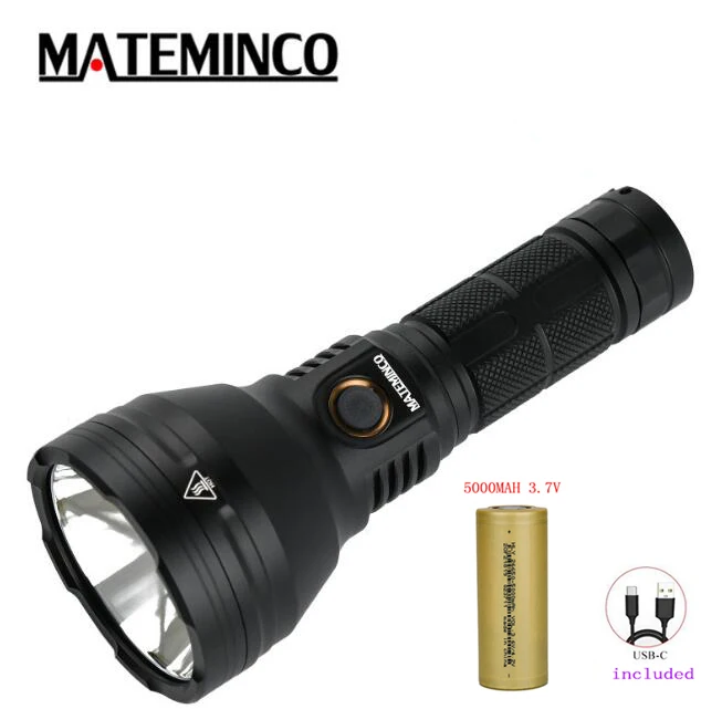 

Mateminco MT35 High Power XHP50.2 LED 4300 Lumen 735meters USB Type C Rechargeable Stepless Dimming Flashlight,Camping Torch