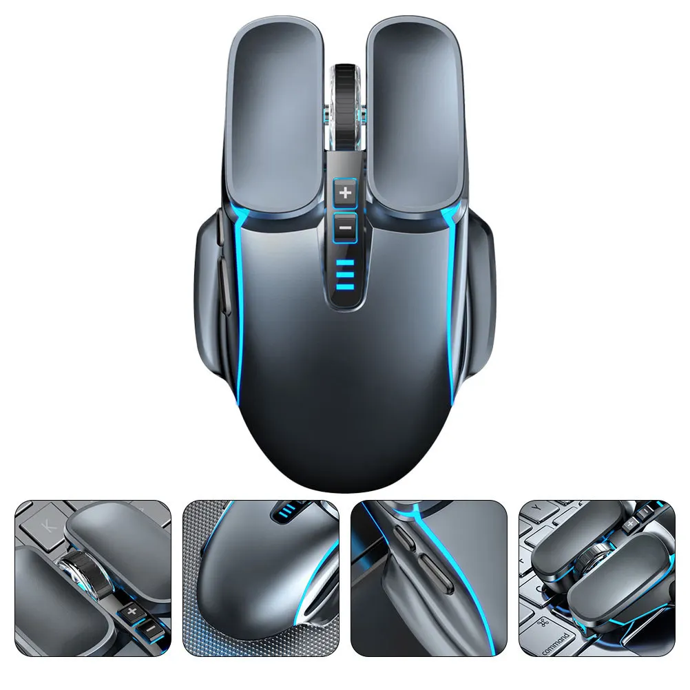 

1pc Rechargeable Gaming Wireless Lightweight Computer Mouse 4-Color Breathing Led For Laptop Desktop Notebook Compact Mechanical