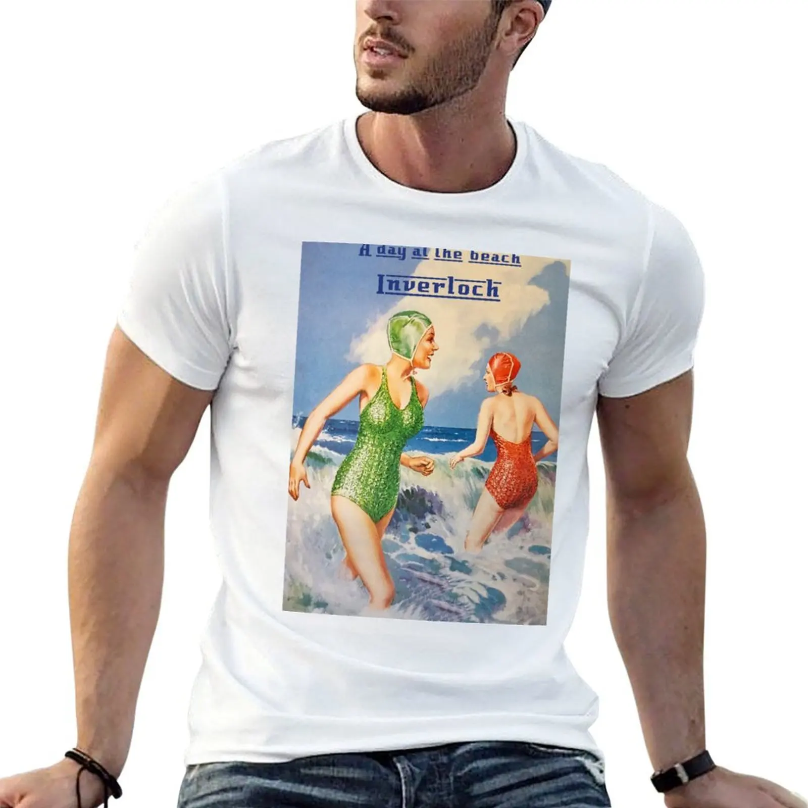 A day at the beach... T-Shirt man t shirt cotton t shirt man luxury g man t shirts for men T-shirt