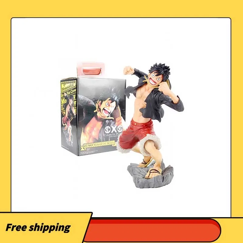 

15cm Anime One Piece Luffy Fire Fist Ace Battle Figure Scene Action Figurine Collection Model Dolls Birthday Toys Gifts